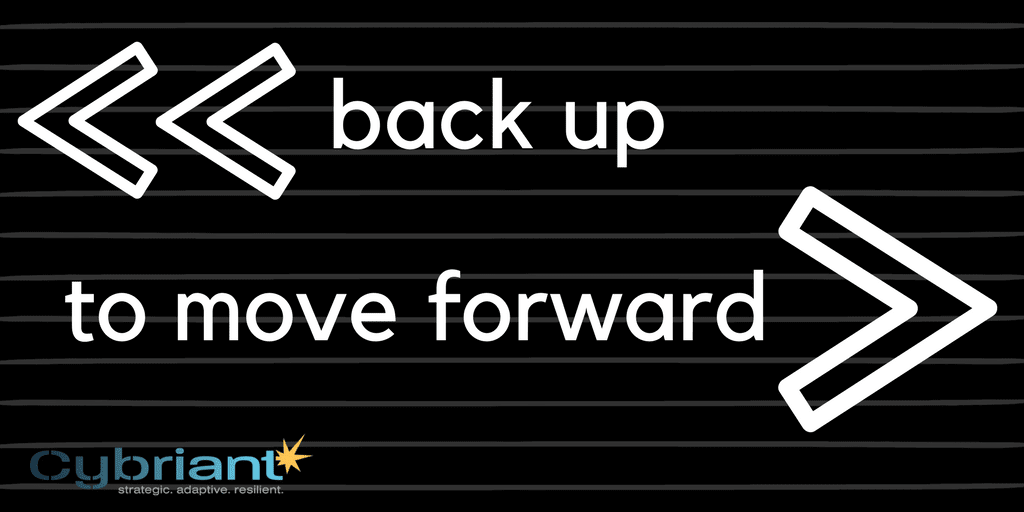 Back Up to Move Forward